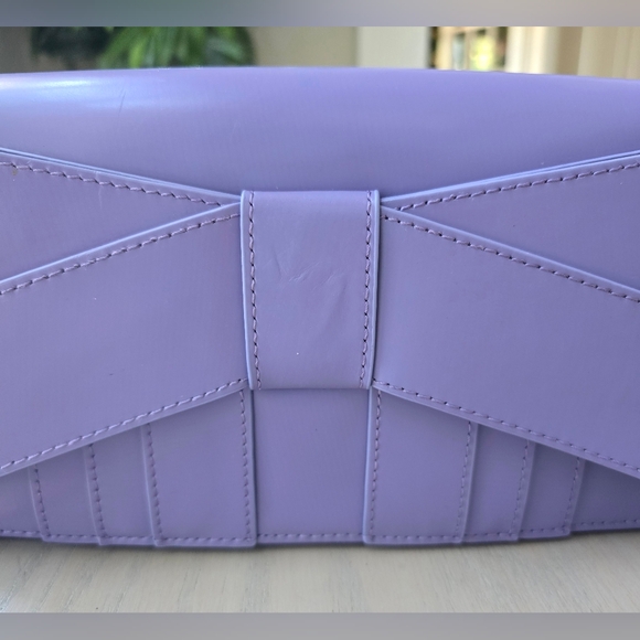 Zac Posen New York B Spoke Likac Purple Convertible Clutch - Picture 11 of 13